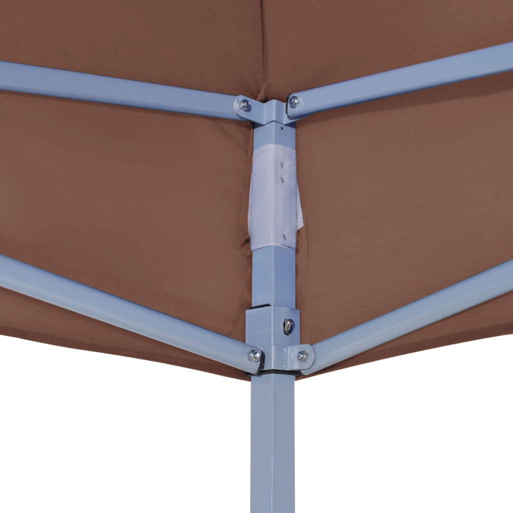 Party Tent Roof 4x3 m Brown 270 g/m²