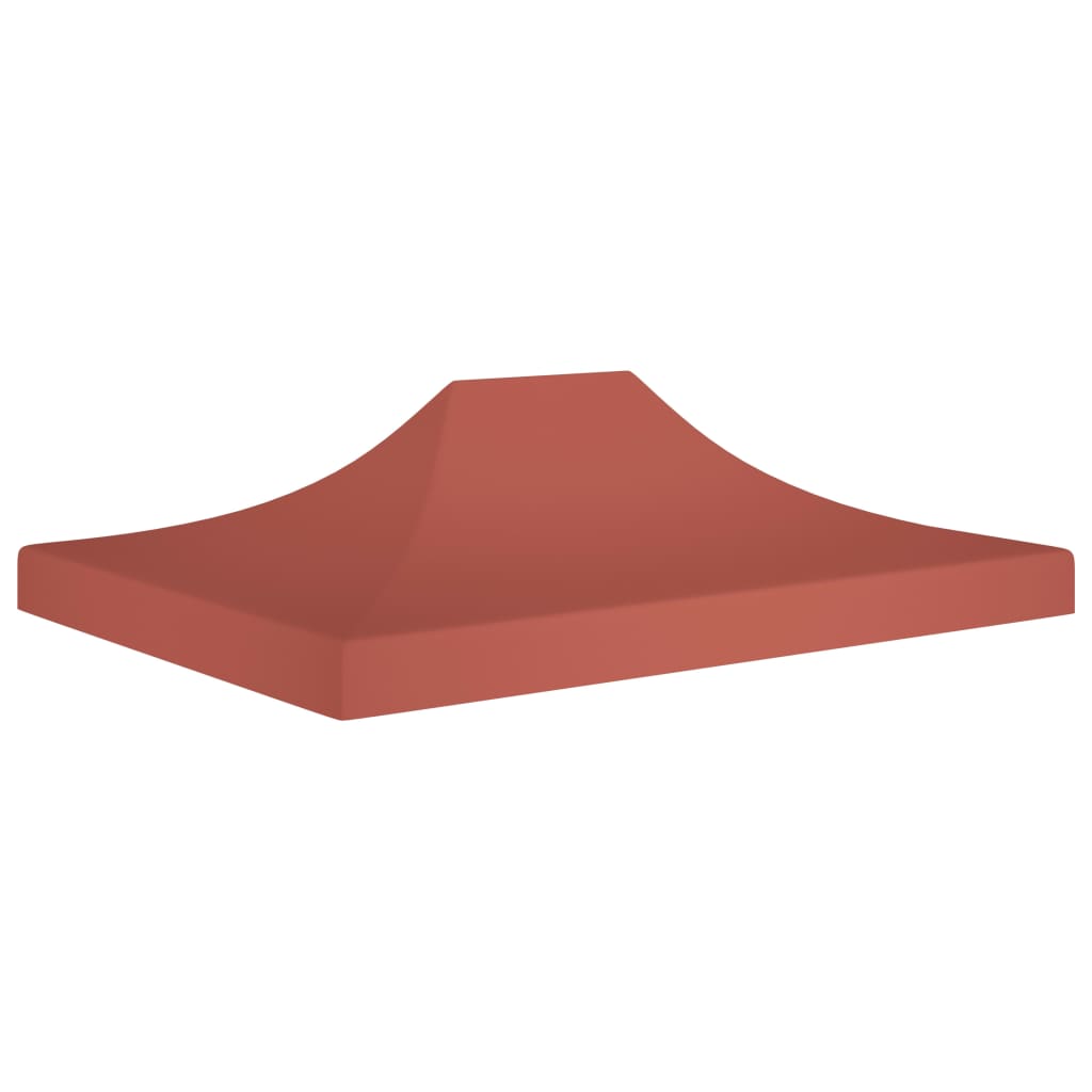 Party Tent Roof 4x3 m Terracotta 270 g/m²