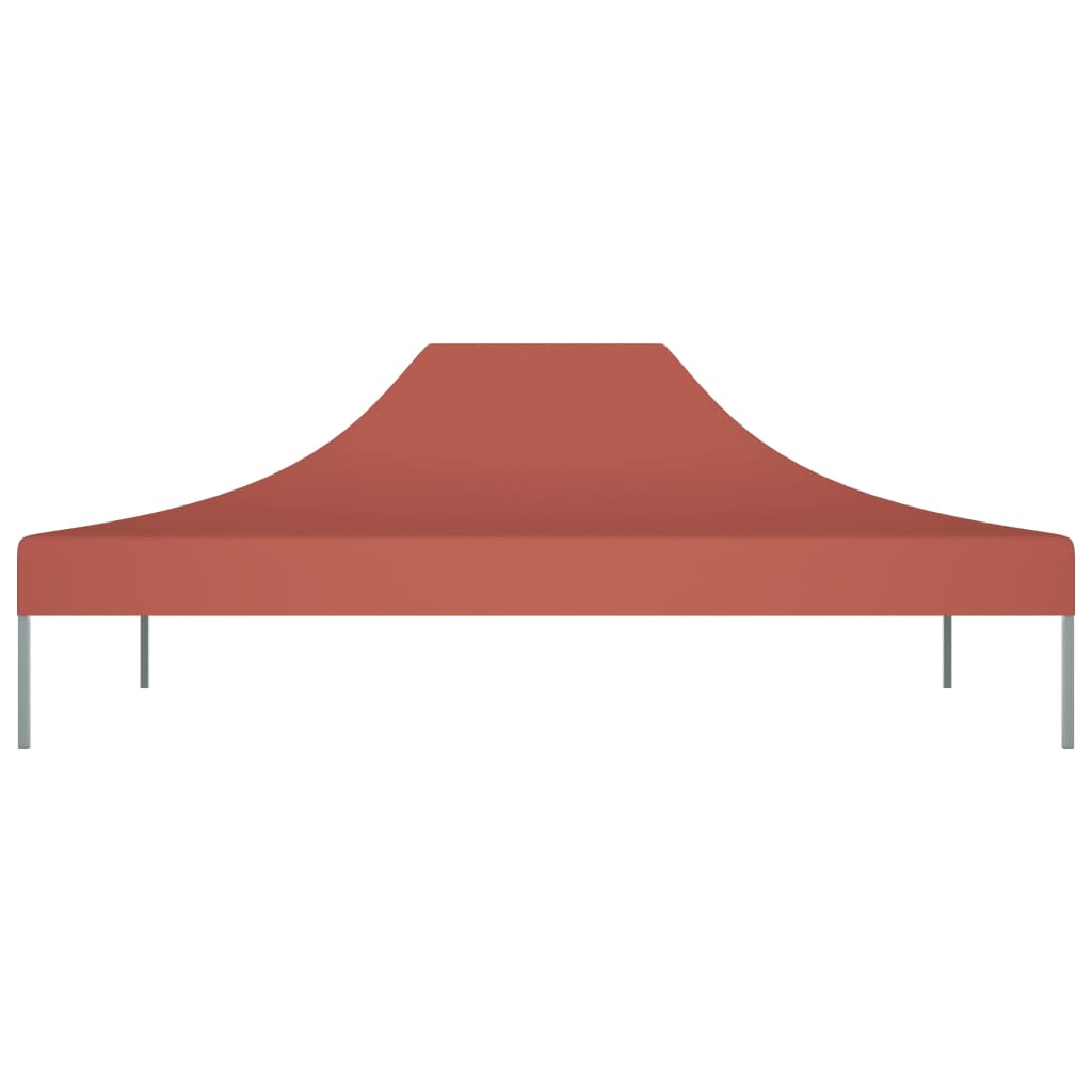 Party Tent Roof 4x3 m Terracotta 270 g/m²