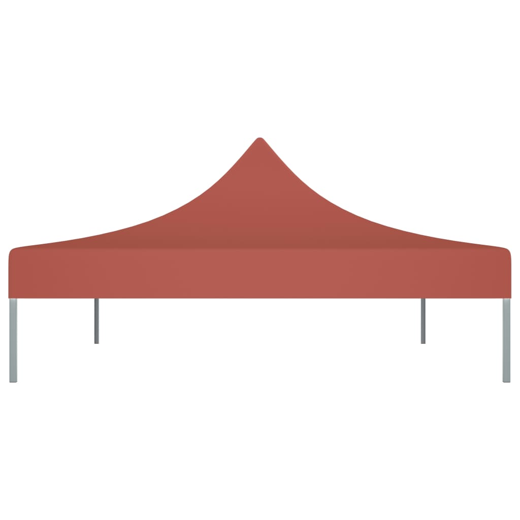 Party Tent Roof 4x3 m Terracotta 270 g/m²