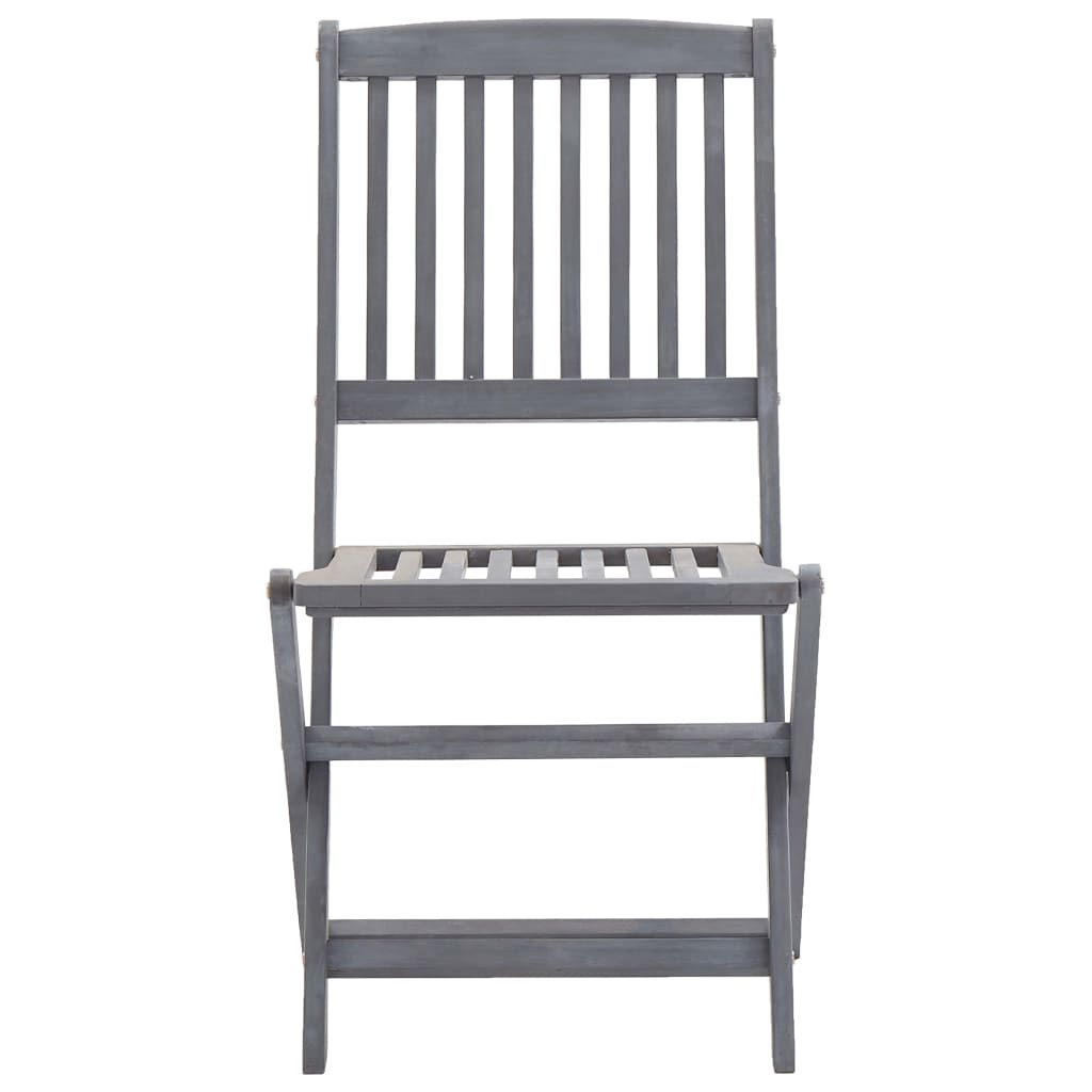 Folding Outdoor Chairs 6 pcs Solid Acacia Wood