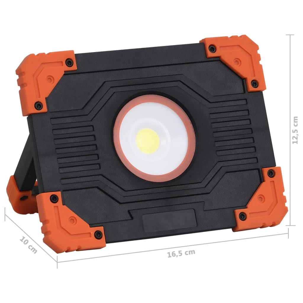 Portable LED Spotlight ABS 10 W Cold White