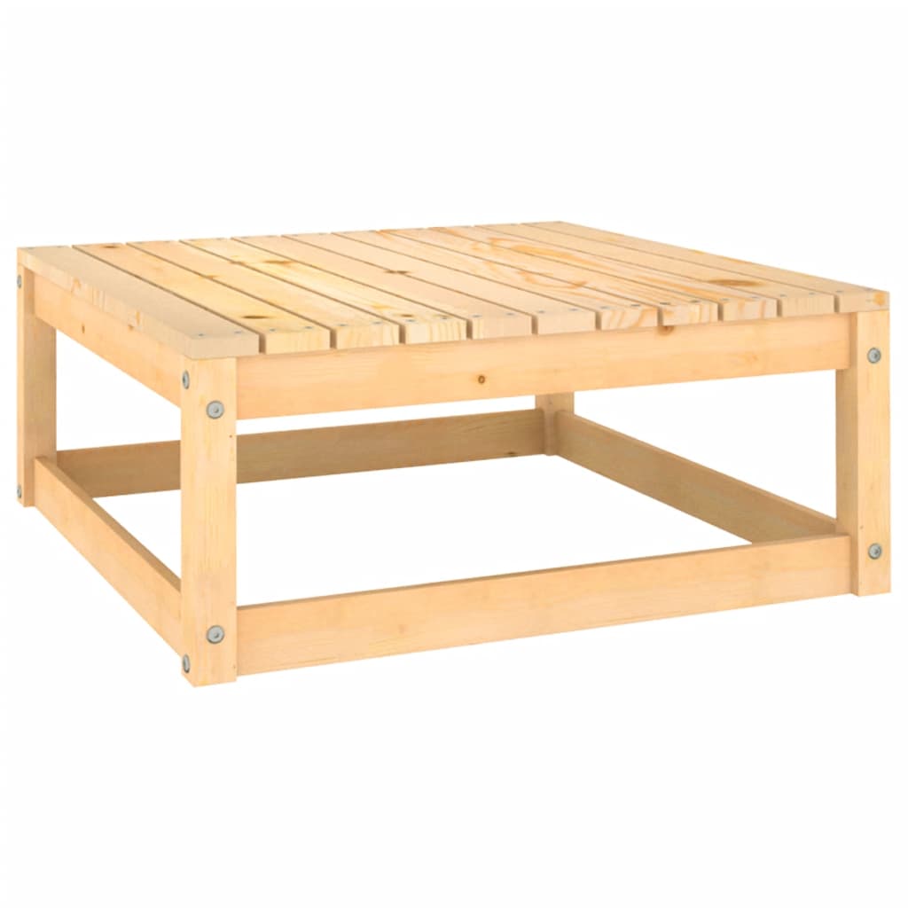 Garden Footstool 70x70x30 cm Solid Wood Pine