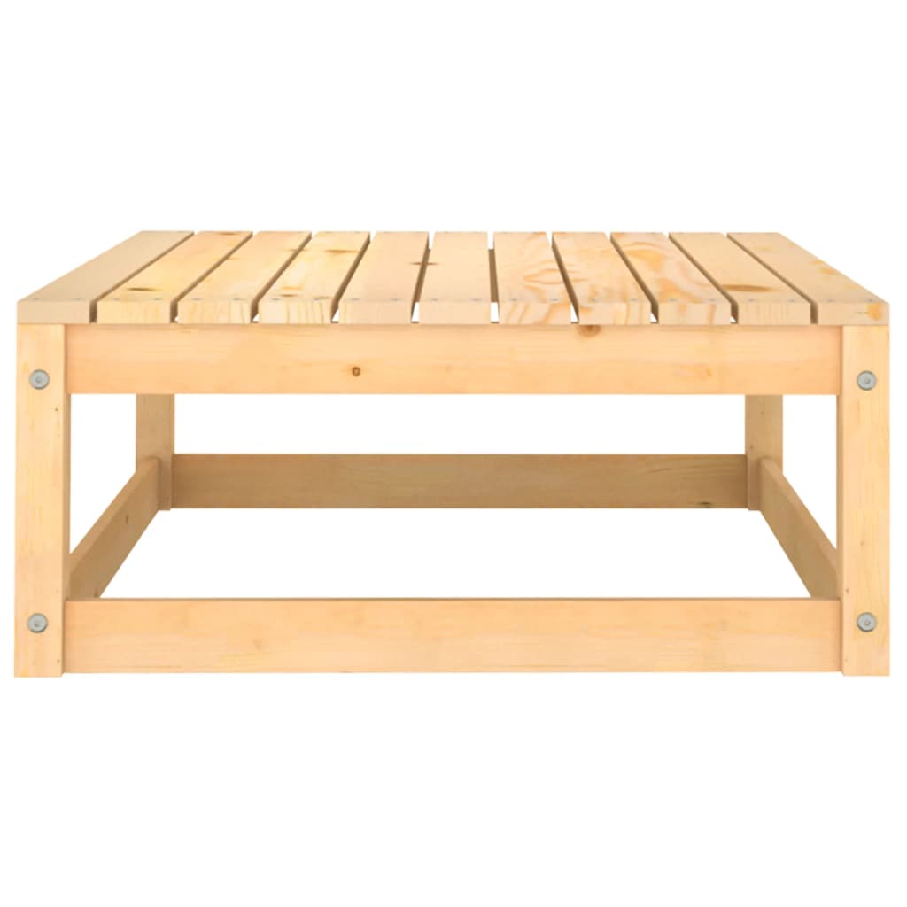 Garden Footstool 70x70x30 cm Solid Wood Pine