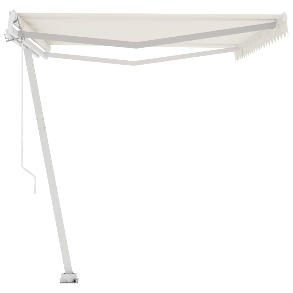 Freestanding Manual Retractable Awning 500x350 cm Cream