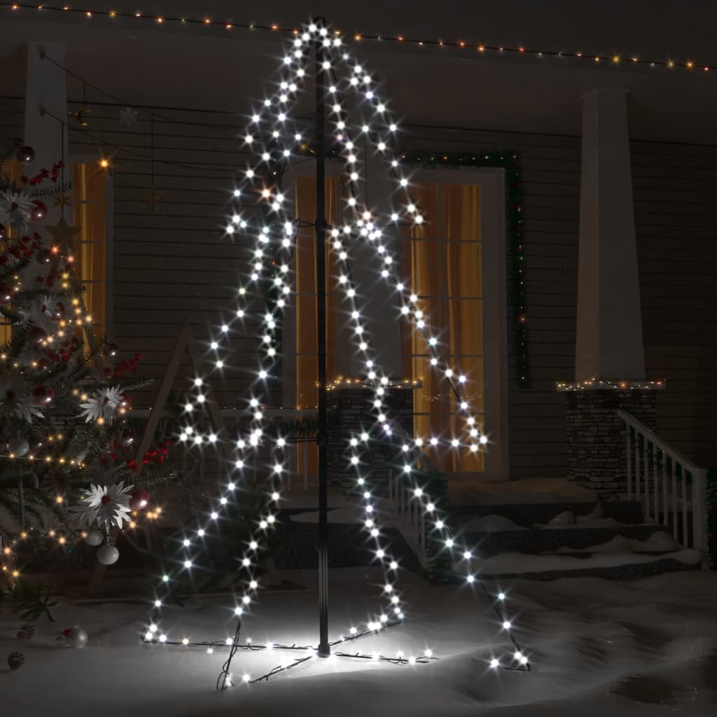 Christmas Cone Tree 200 LEDs Indoor and Outdoor 98x150 cm