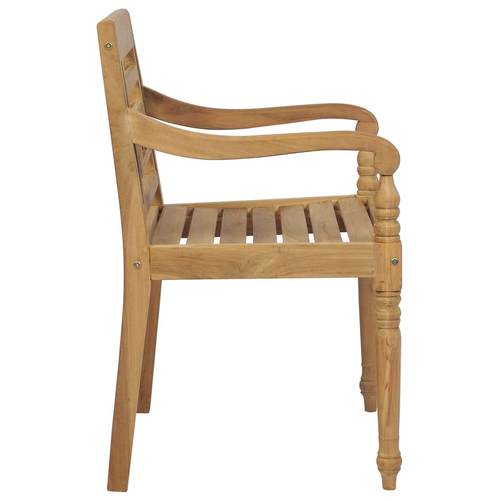 Batavia Chairs 4 pcs Solid Teak Wood