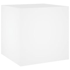 Planter Box White 40x40x40 cm Engineered Wood