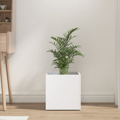 Planter Box White 40x40x40 cm Engineered Wood