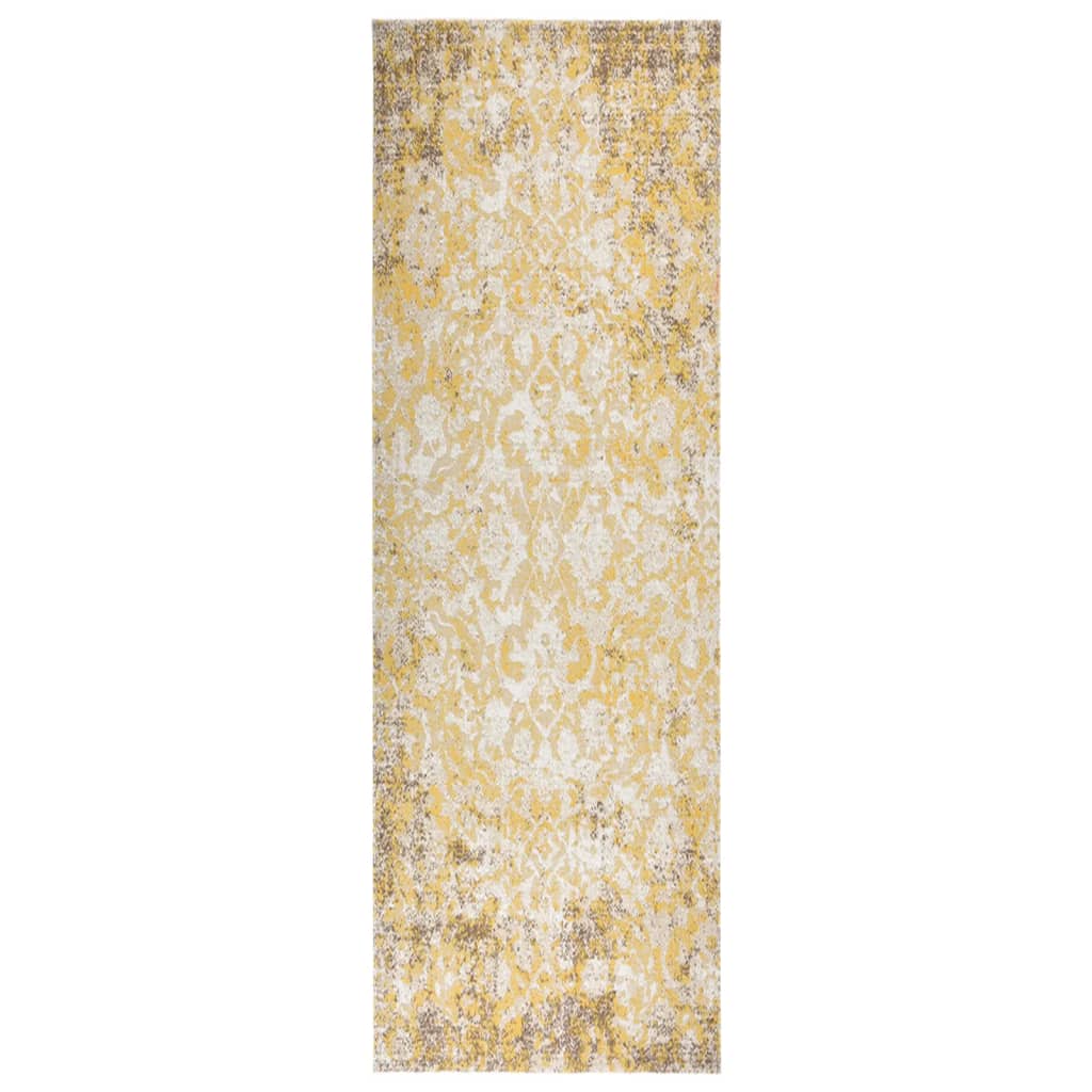 Outdoor Rug Flatweave 80x250 cm Yellow