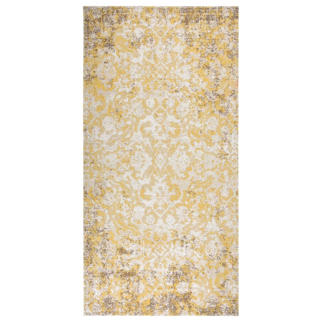 Outdoor Rug Flatweave 100x200 cm Yellow