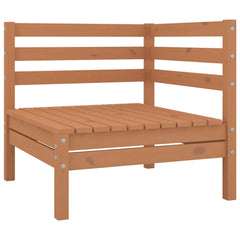 3 Piece Garden Lounge Set Honey Brown Solid Pinewood