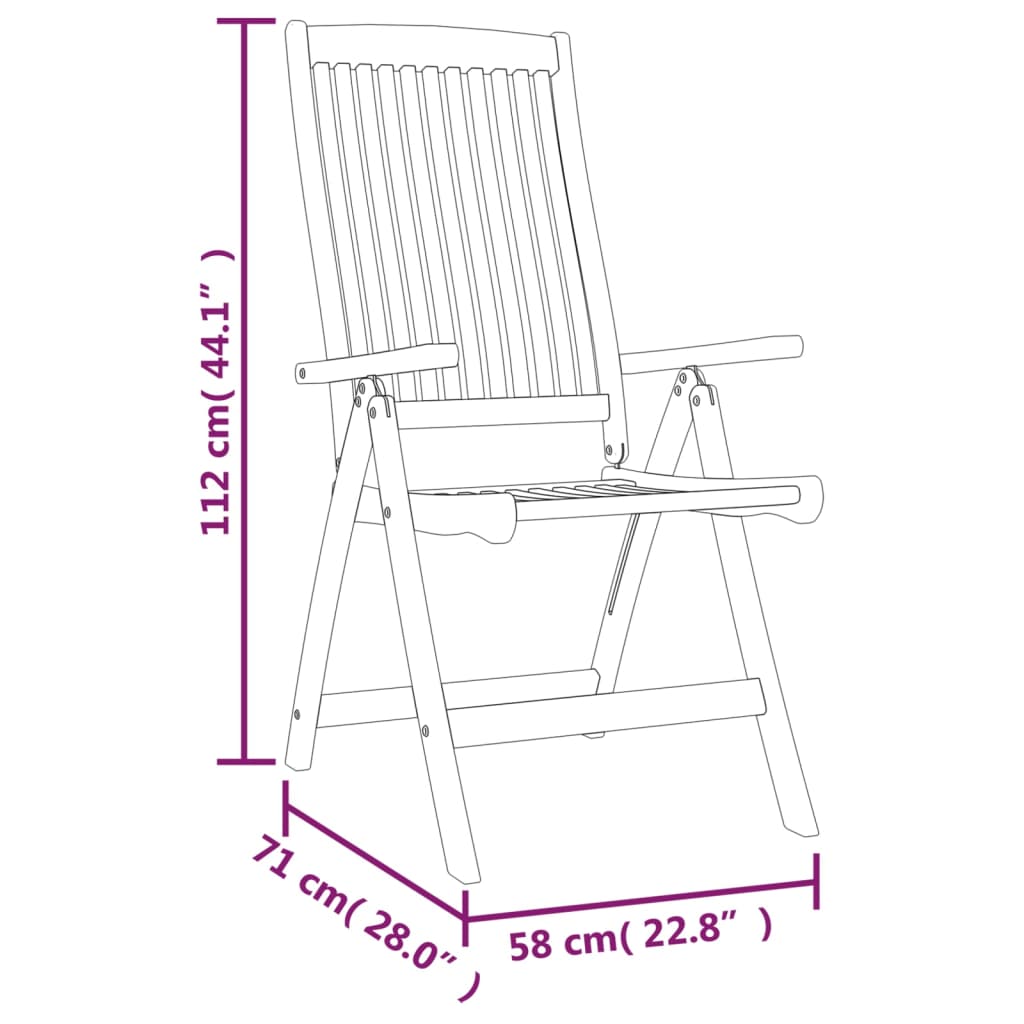 Folding Garden Chairs 4 pcs Solid Wood Eucalyptus