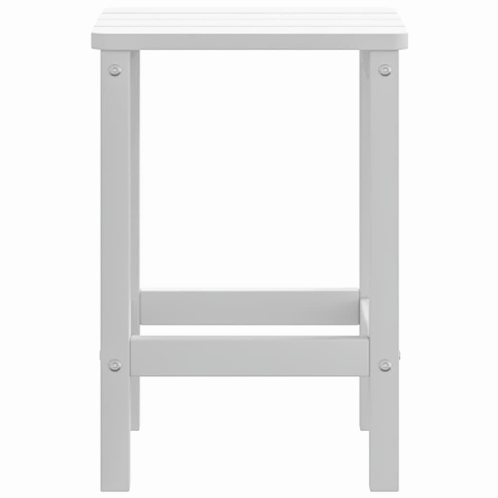 Garden Adirondack Table White 38x38x46 cm HDPE