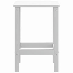 Garden Adirondack Table White 38x38x46 cm HDPE