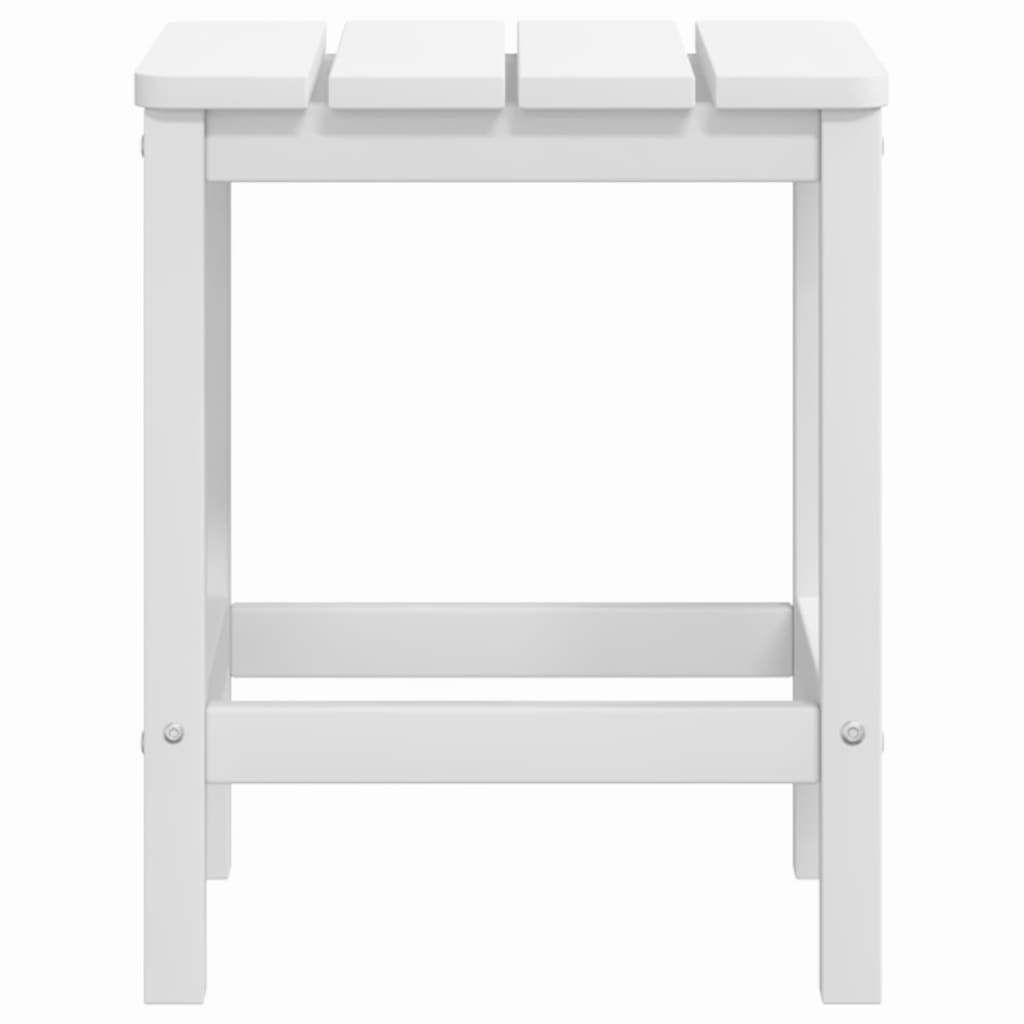 Garden Adirondack Table White 38x38x46 cm HDPE