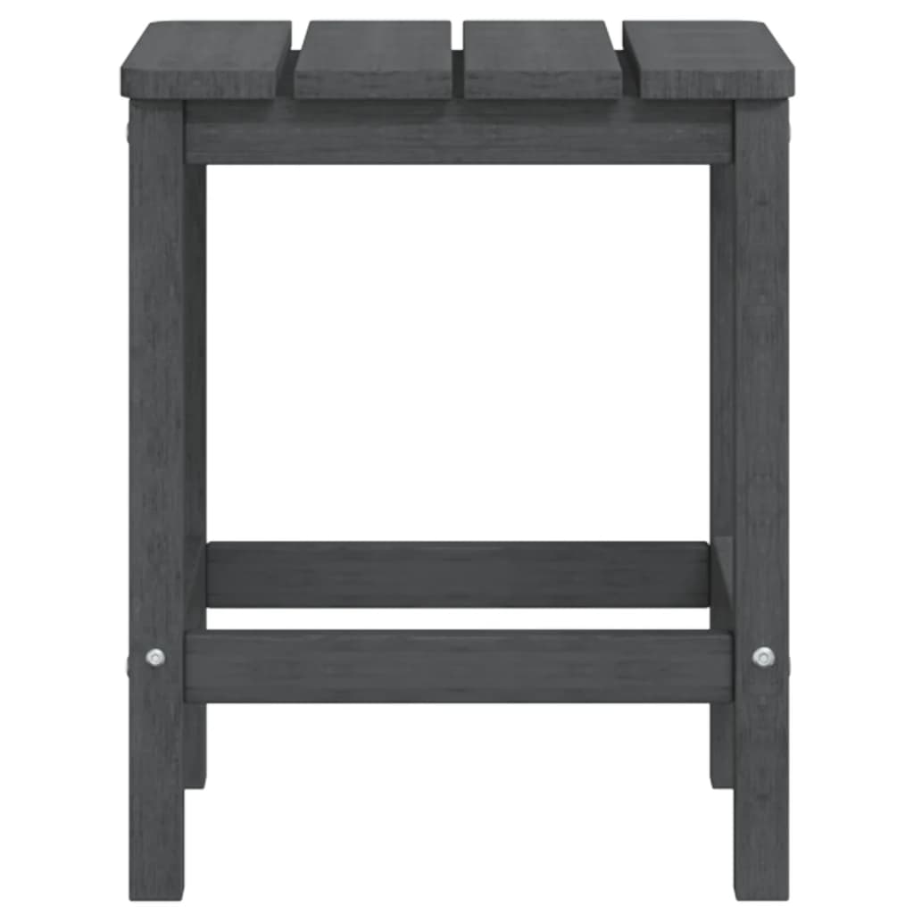 Garden Adirondack Table Anthracite 38x38x46 cm HDPE