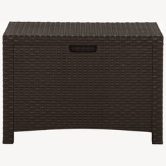 Garden Storage Box 60x54x41 cm PP Rattan Brown