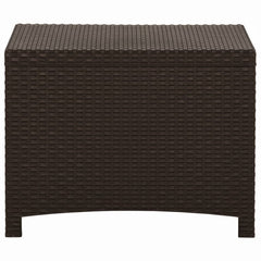 Garden Storage Box 60x54x41 cm PP Rattan Brown