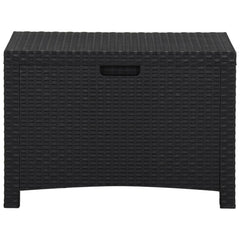 Garden Storage Box 60x54x41 cm PP Rattan Graphite