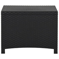 Garden Storage Box 60x54x41 cm PP Rattan Graphite