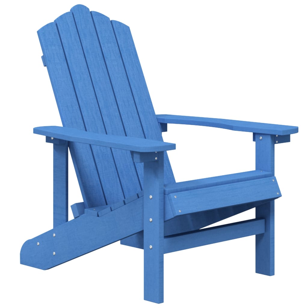 Garden Adirondack Chairs 2 pcs HDPE Aqua Blue