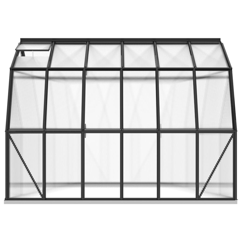 Greenhouse with Base Frame Anthracite 9.53 m² Aluminium