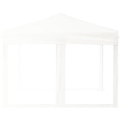 Folding Party Tent with Sidewalls White 3x3 m