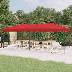 Folding Party Tent Red 3x6 m