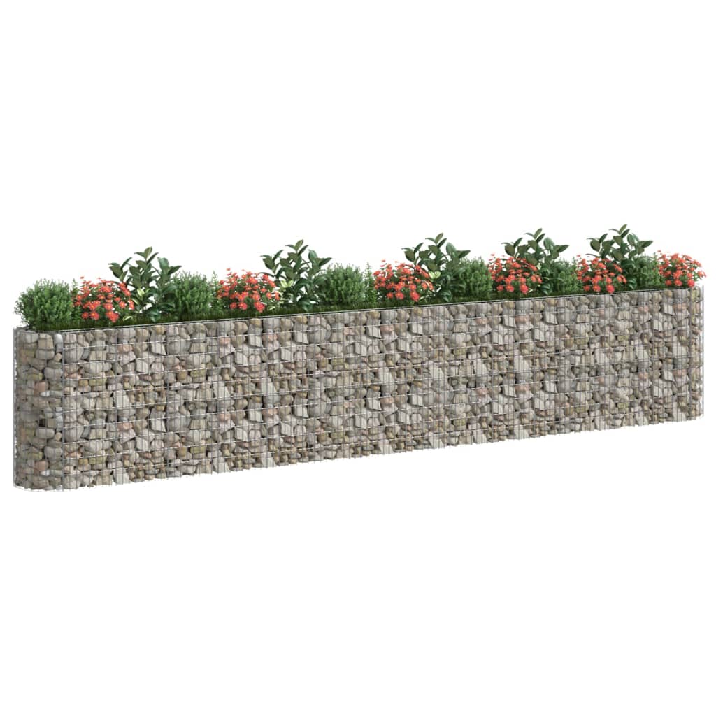 Gabion Raised Bed Galvanised Iron 540x50x100 cm