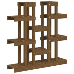 Plant Stand Honey Brown 104.5x25x109.5 cm Solid Wood Pine