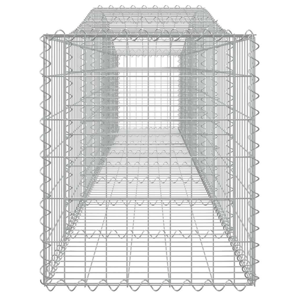 Arched Gabion Baskets 5 pcs 400x50x60/80 cm Galvanised Iron