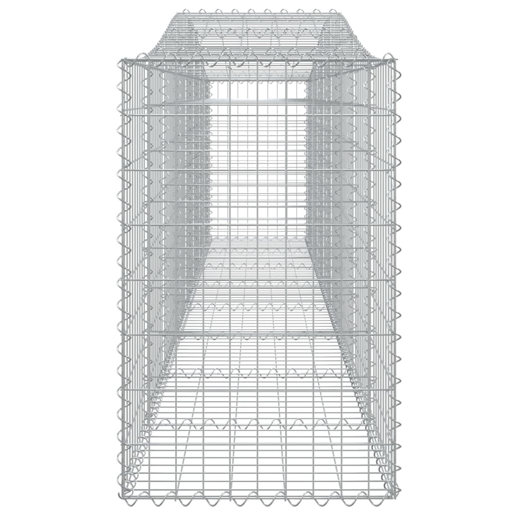 Arched Gabion Baskets 7 pcs 400x50x80/100 cm Galvanised Iron