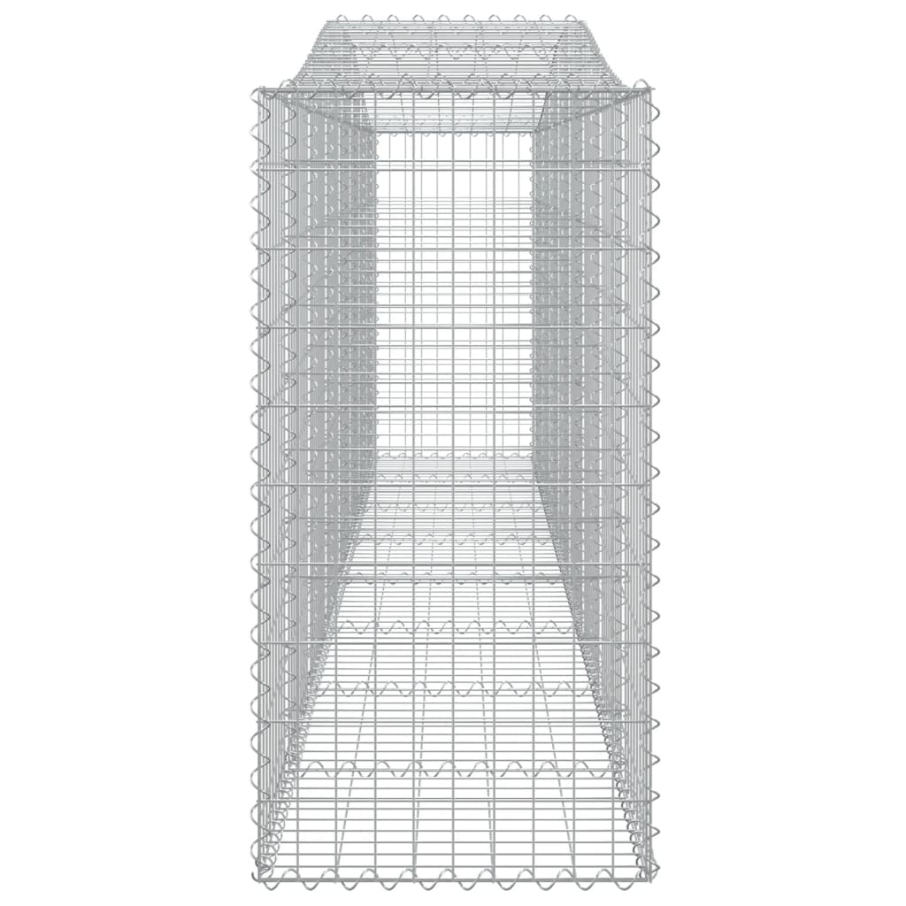 Arched Gabion Baskets 6 pcs 400x50x100/120 cm Galvanised Iron