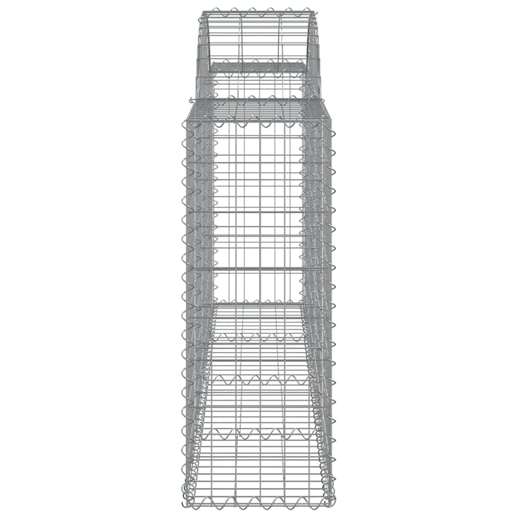 Arched Gabion Baskets 25 pcs 200x30x80/100 cm Galvanised Iron