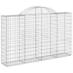 Arched Gabion Baskets 6 pcs 200x30x120/140 cm Galvanised Iron