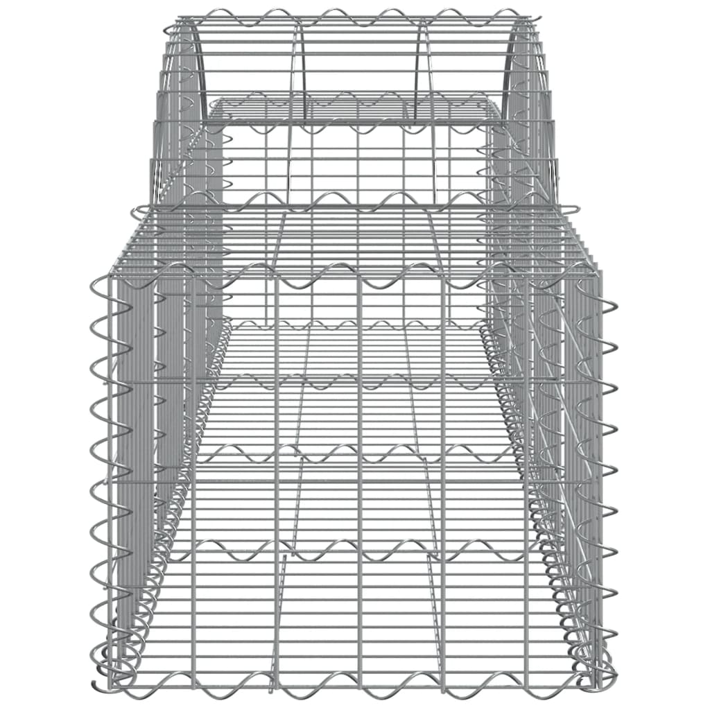 Arched Gabion Baskets 12 pcs 200x50x40/60 cm Galvanised Iron