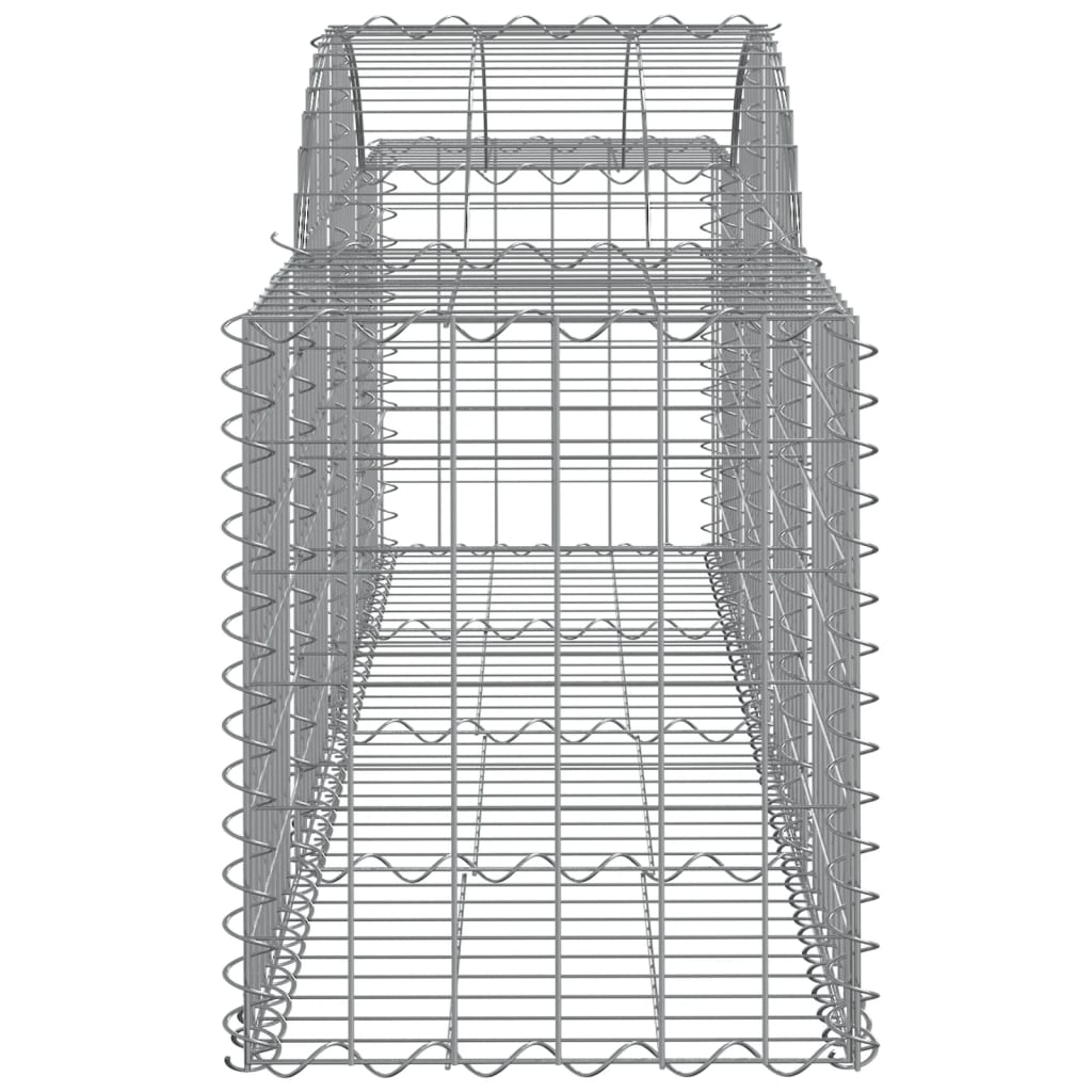 Arched Gabion Baskets 11 pcs 200x50x60/80 cm Galvanised Iron