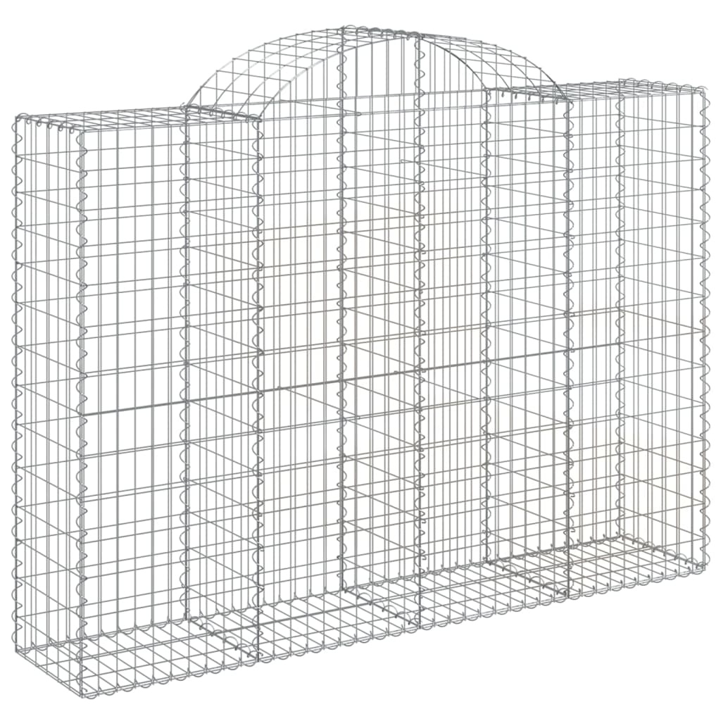 Arched Gabion Baskets 20 pcs 200x50x140/160 cm Galvanised Iron