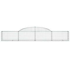 Arched Gabion Baskets 10 pcs 300x30x40/60 cm Galvanised Iron