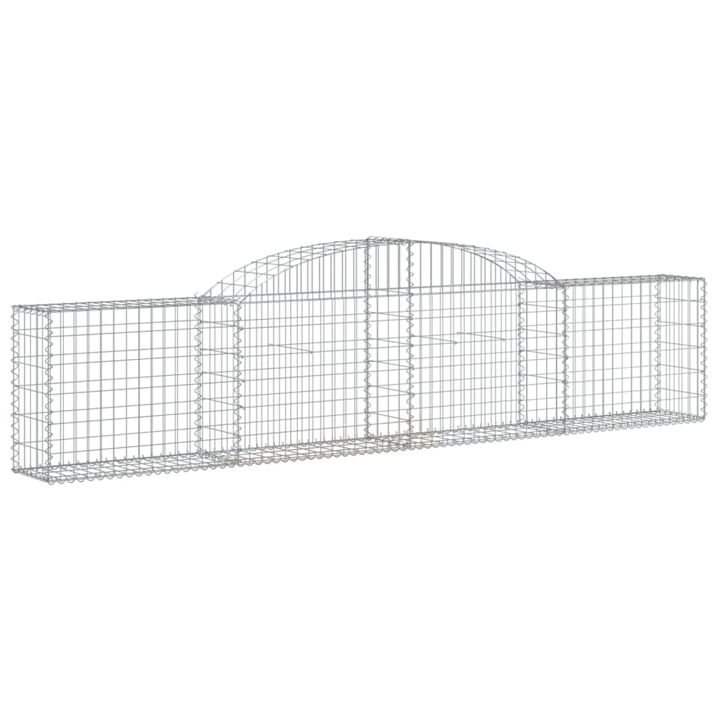 Arched Gabion Baskets 12 pcs 300x30x60/80 cm Galvanised Iron