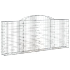 Arched Gabion Baskets 13 pcs 300x30x120/140 cm Galvanised Iron