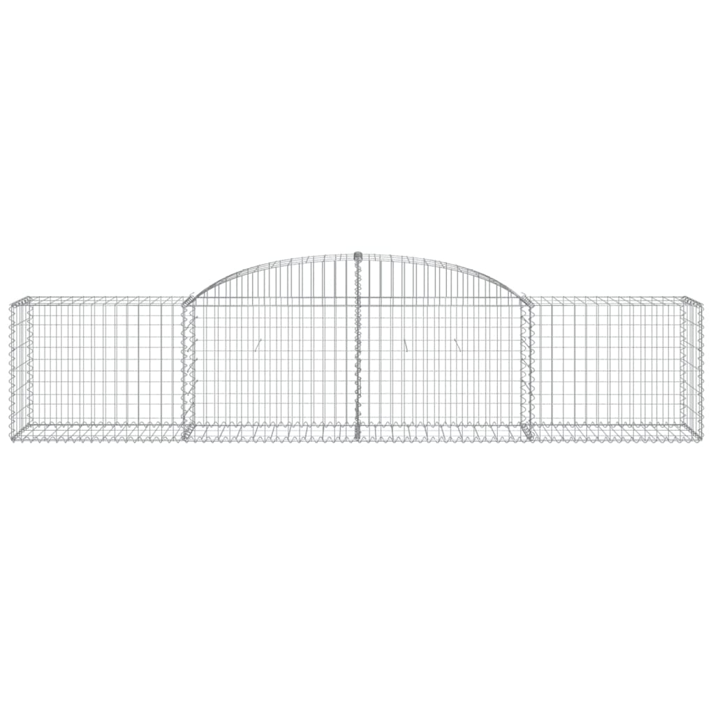 Arched Gabion Baskets 25 pcs 300x50x60/80 cm Galvanised Iron