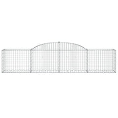 Arched Gabion Baskets 25 pcs 300x50x60/80 cm Galvanised Iron