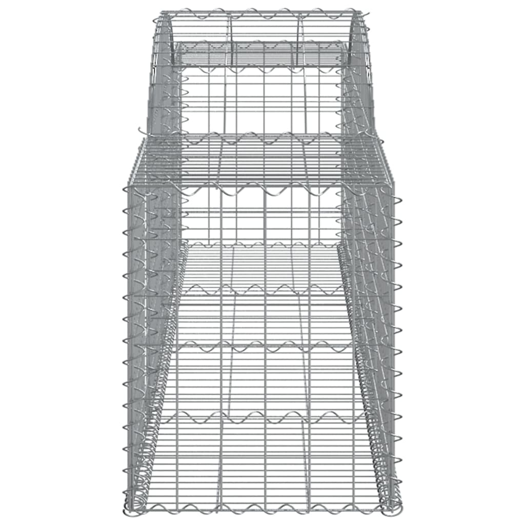 Arched Gabion Baskets 25 pcs 300x50x60/80 cm Galvanised Iron