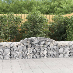 Arched Gabion Baskets 25 pcs 300x50x60/80 cm Galvanised Iron