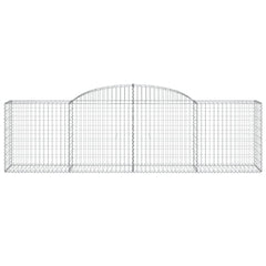 Arched Gabion Baskets 10 pcs 300x50x80/100 cm Galvanised Iron