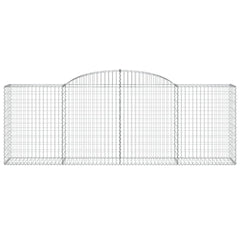 Arched Gabion Baskets 2 pcs 300x50x100/120 cm Galvanised Iron