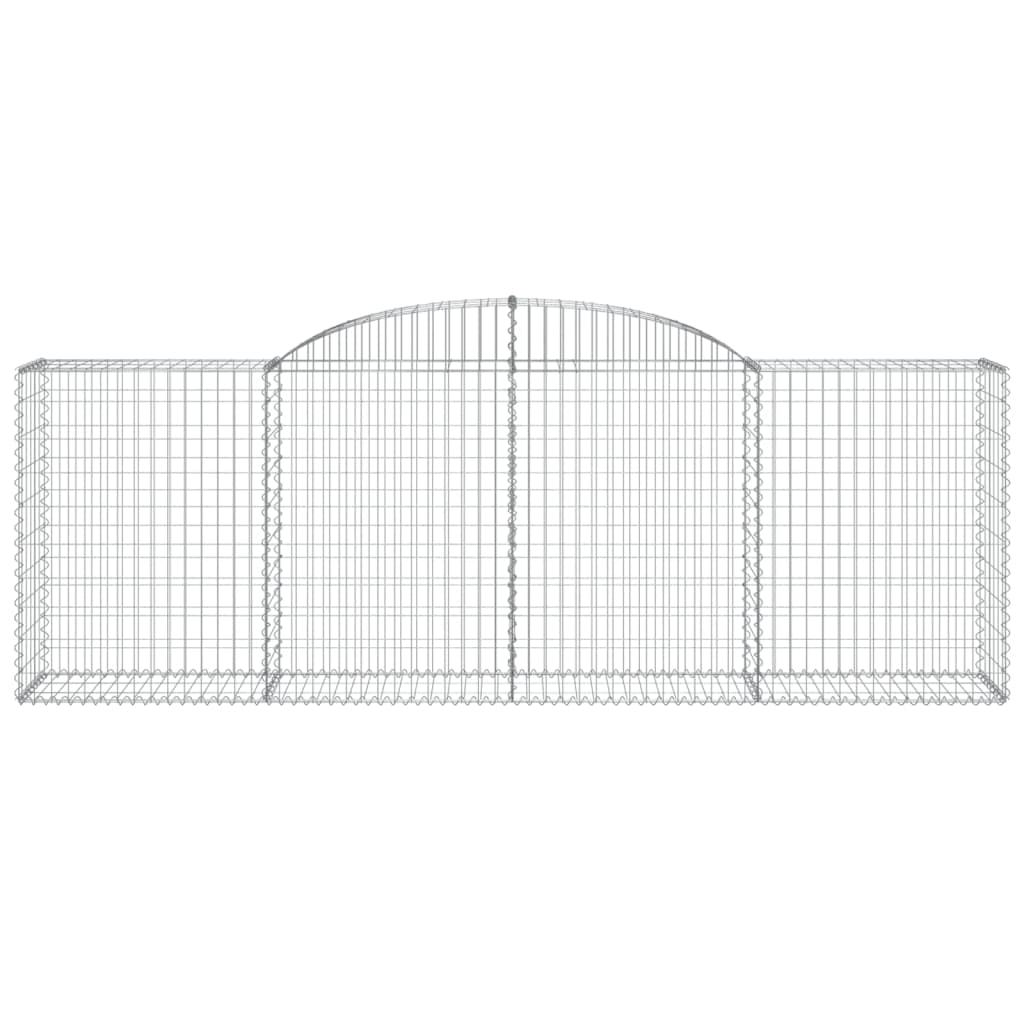 Arched Gabion Baskets 10 pcs 300x50x100/120 cm Galvanised Iron