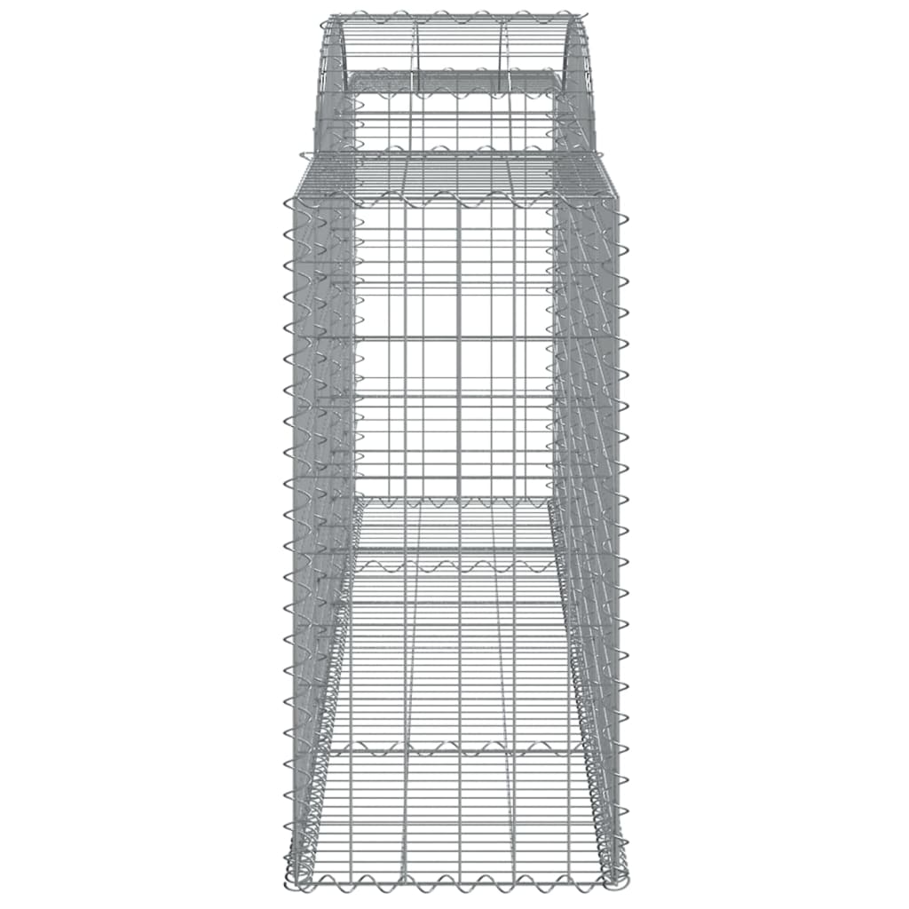 Arched Gabion Baskets 10 pcs 300x50x100/120 cm Galvanised Iron